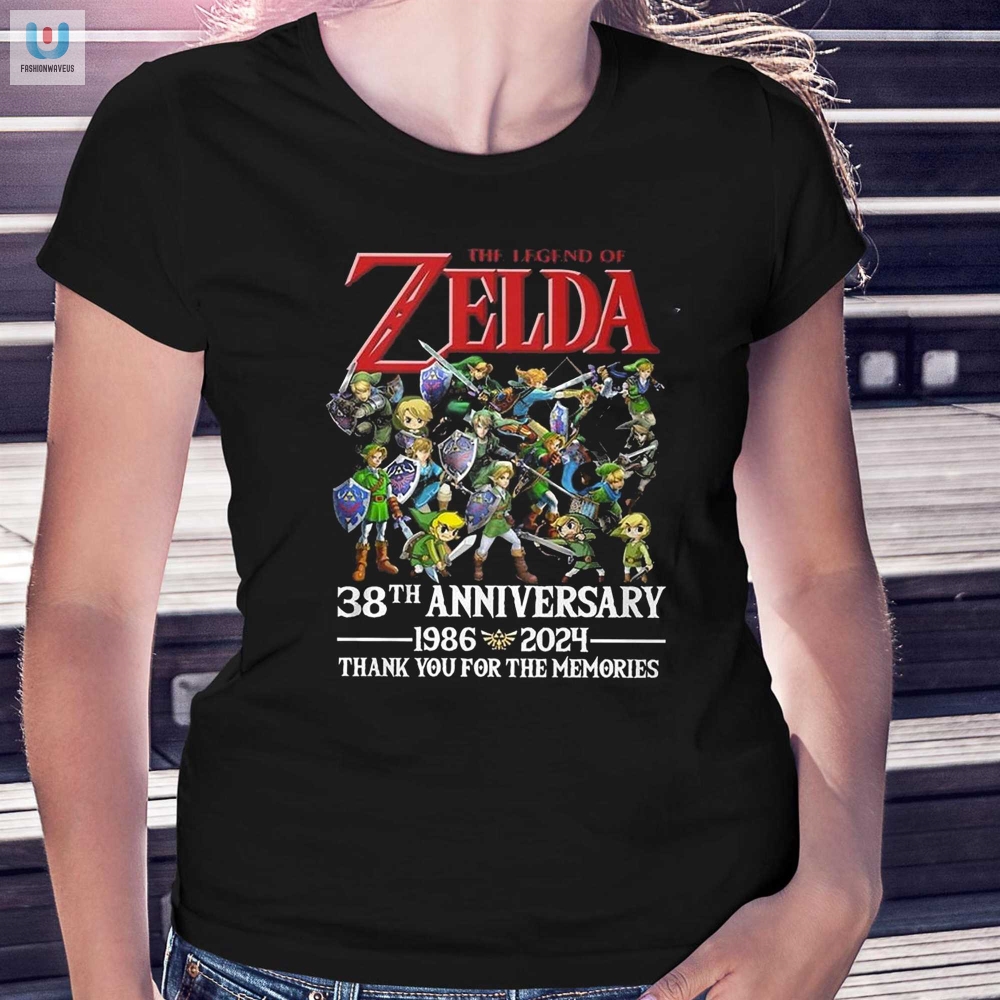 The Legends Of Zelda 38Th Anniversary 19862024 Thank You For The Memories Tshirt 