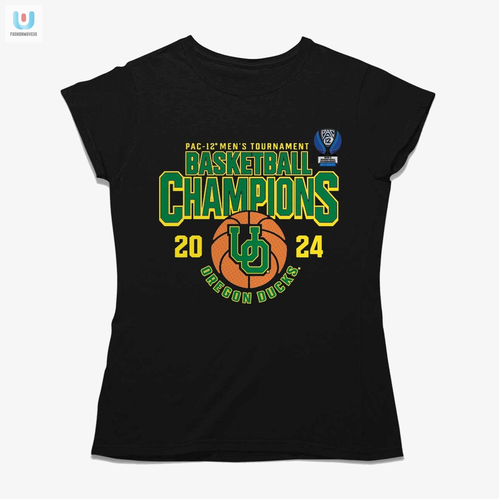 Oregon Ducks 2024 Pac12 Mens Basketball Conference Tournament Champions Tshirt 