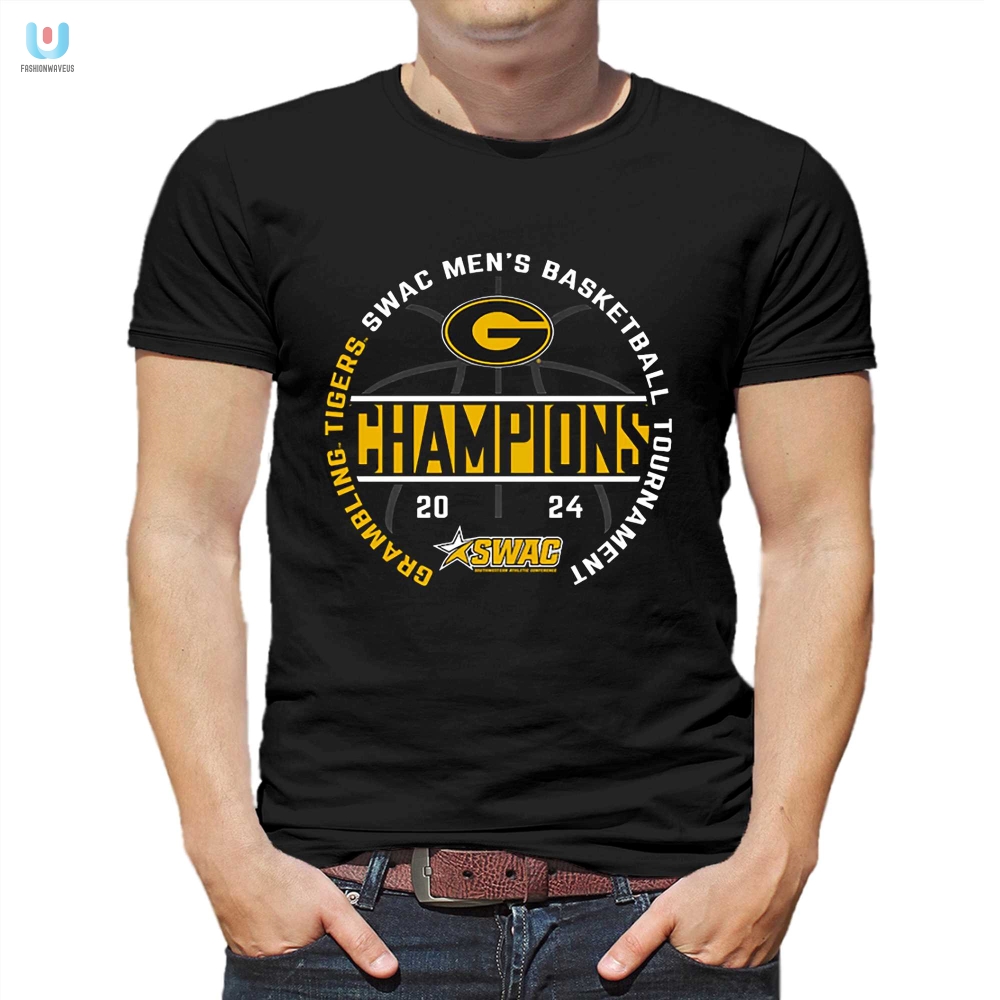 Grambling Tigers 2024 Swac Mens Basketball Conference Tournament Champions Tshirt fashionwaveus 1