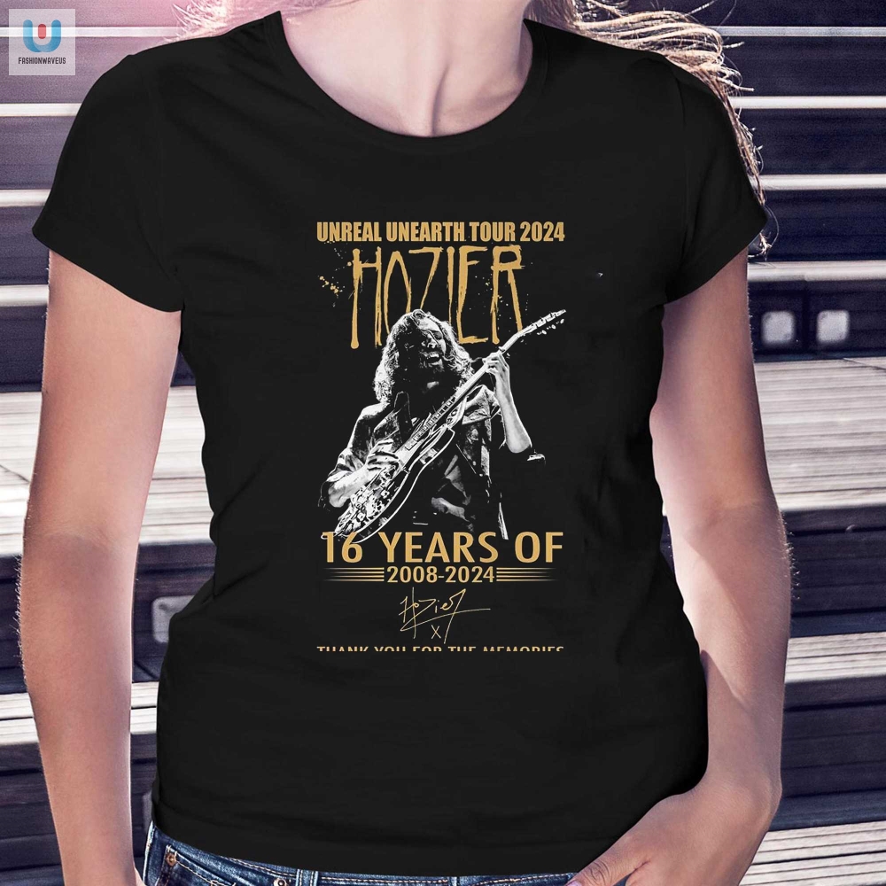 Unreal Unearth Tour 2024 Hozier 16 Years Of 20082024 Thank You For The Memories Tshirt 