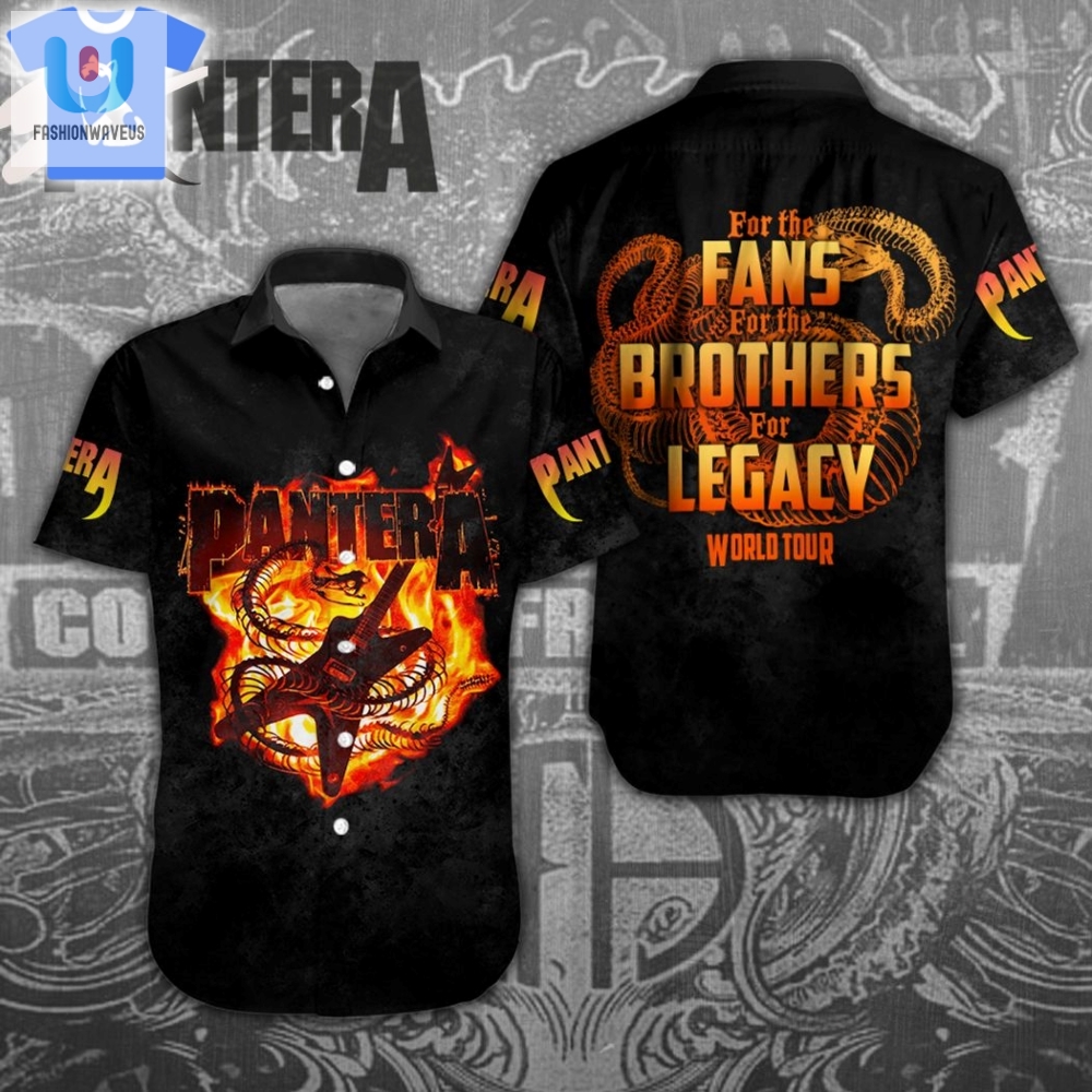Pantera For The Fans For The Brothers For Legacy World Tour Hawaiian Shirt 
