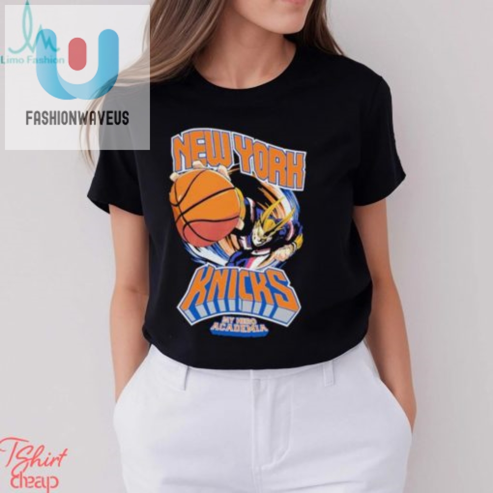 Official New York Knicks Hyperfly Unisex Nba X My Hero Academia All Might Smash T Shirt fashionwaveus 1