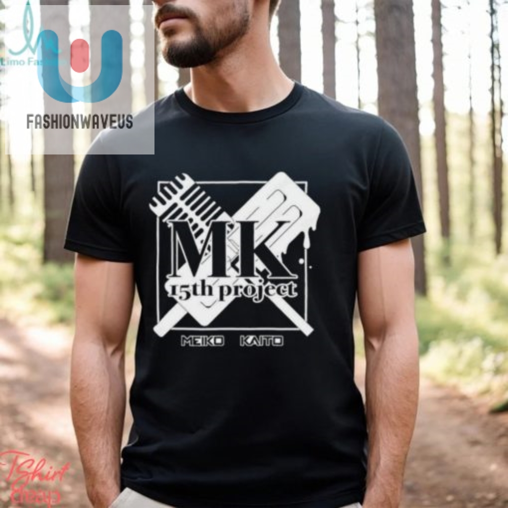 Official Mk15th Project Meiko  Kaito Fictional Staff T Shirt 