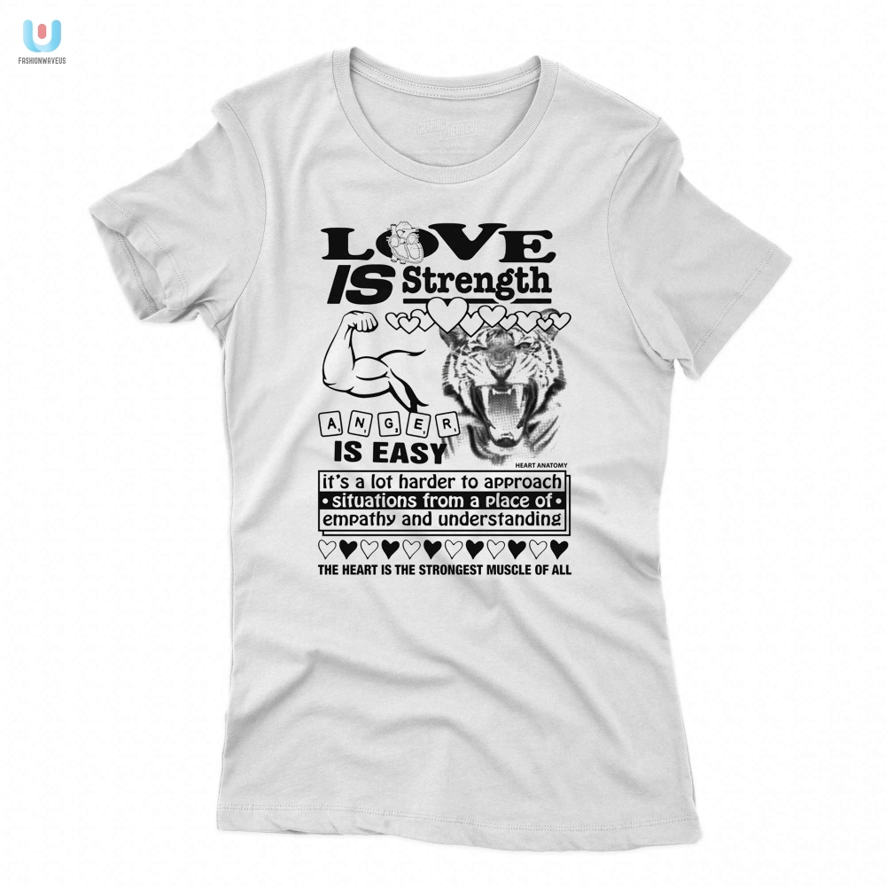Love Is Strength Anger Is Easy Shirt 