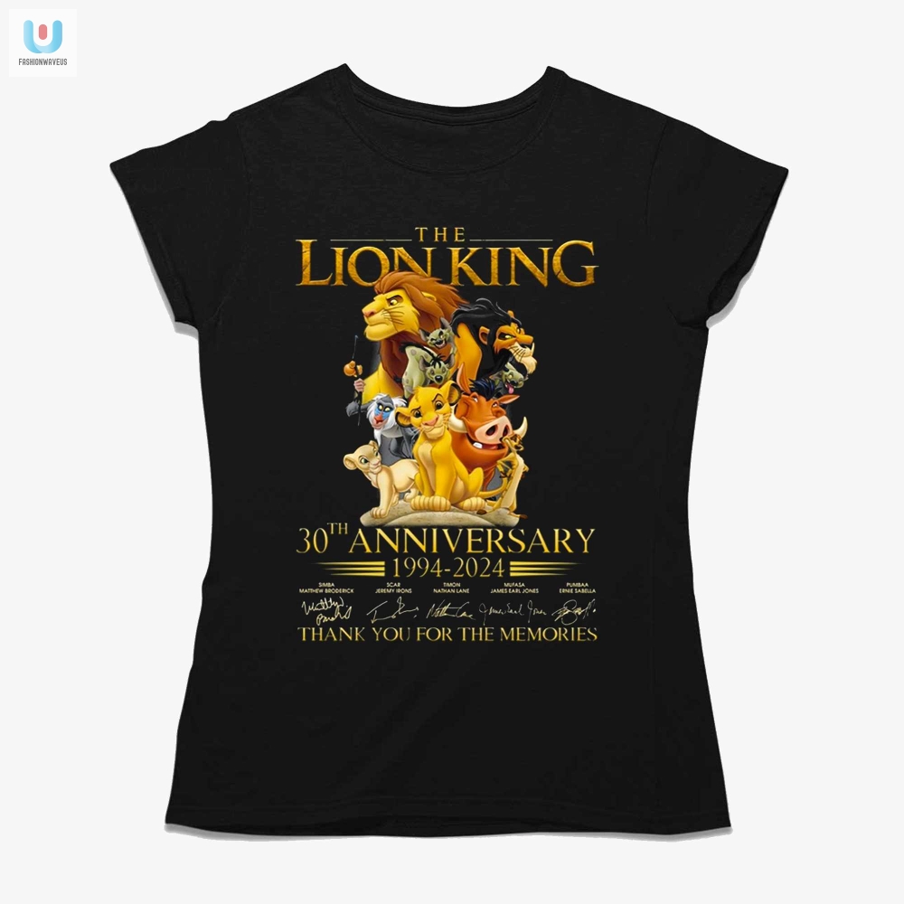The Lion King 30Th Anniversary 19942024 Thank You For The Memories Tshirt 
