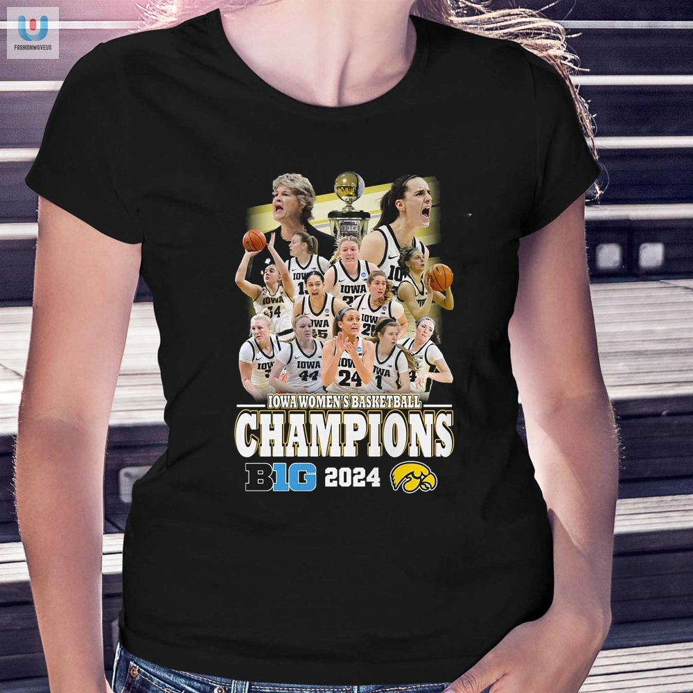 Iowa Womens Basketball Champions B1g 2024 Tshirt 