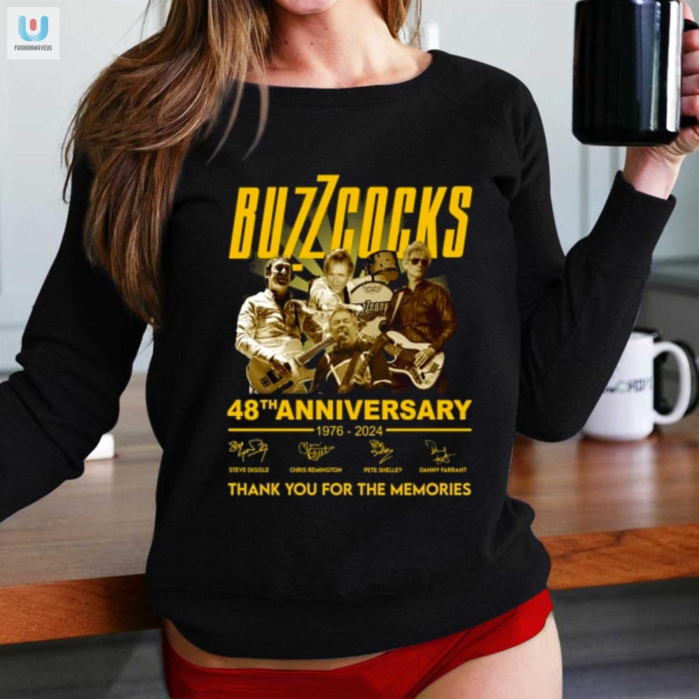 Buzzcocks 48Th Anniversary 19762024 Thank You For The Memories Tshirt 