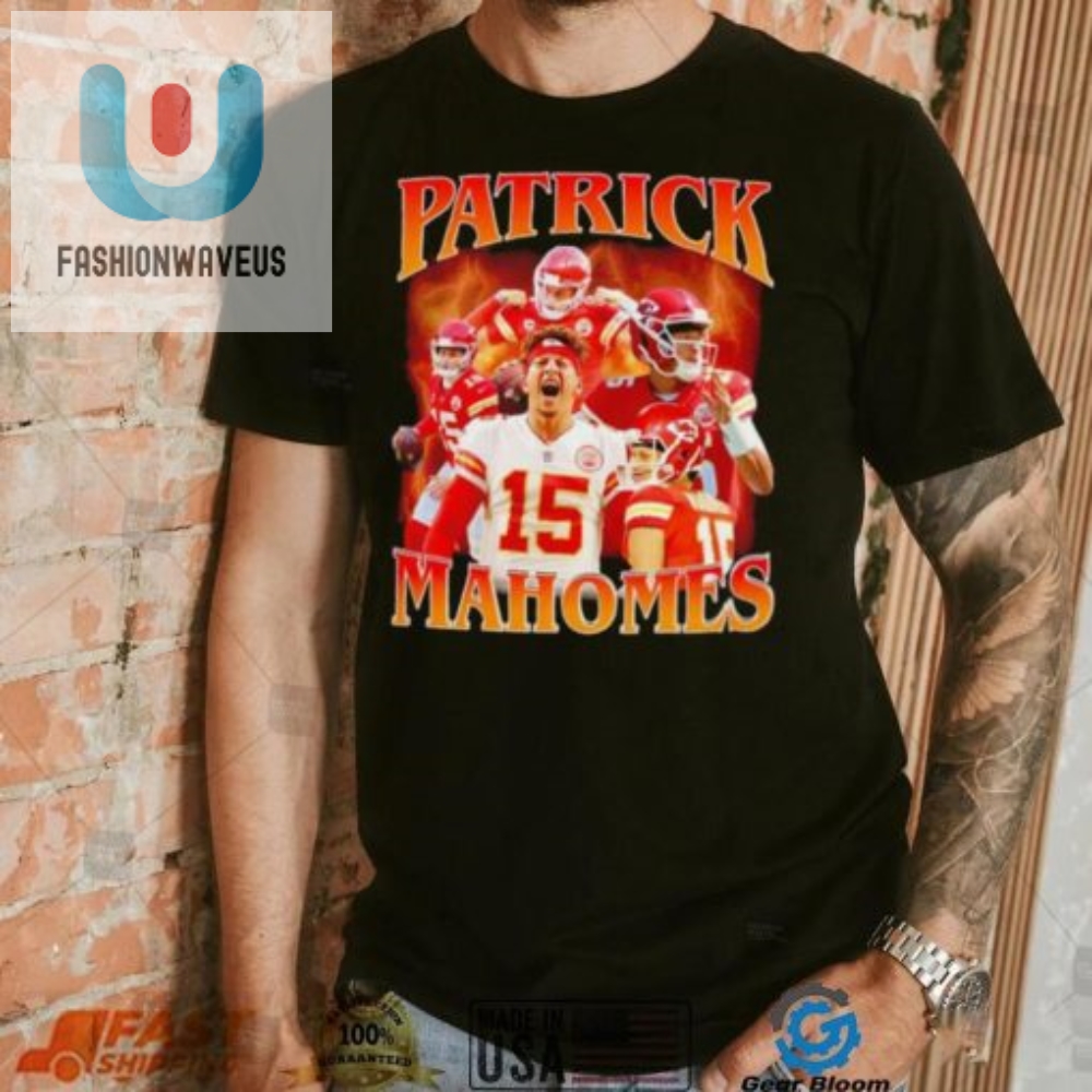 Patrick Mahomes Number 15 Kansas City Chiefs Football Player Portrait Lightning Shirt fashionwaveus 1 6