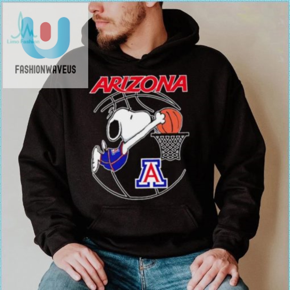 Arizona Wildcats Basketball Snoopy Dunk Logo Shirt 