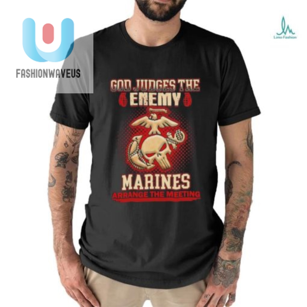 Design God Judges The Enemy Marins Arrange The Meeting Shirt 