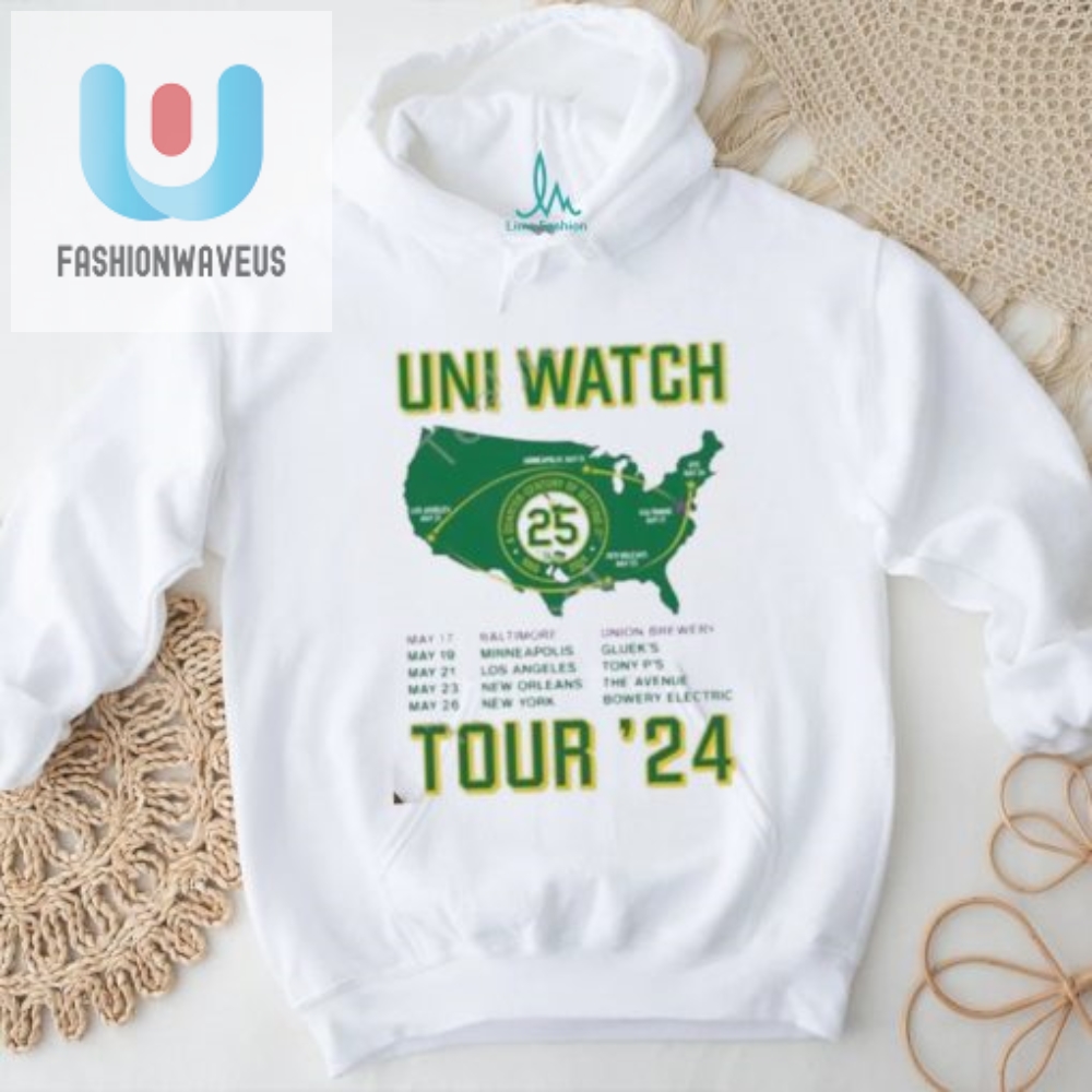 Uni Watch 25Th Anniversary Tour Shirt 