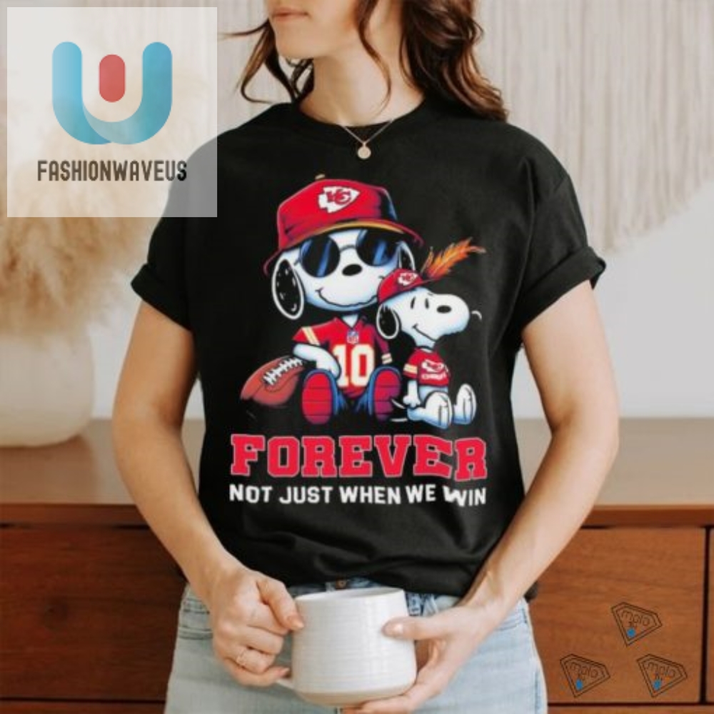 Snoopy Kansas City Chiefs Super Bowl Forever Not Just When We Win Shirt 