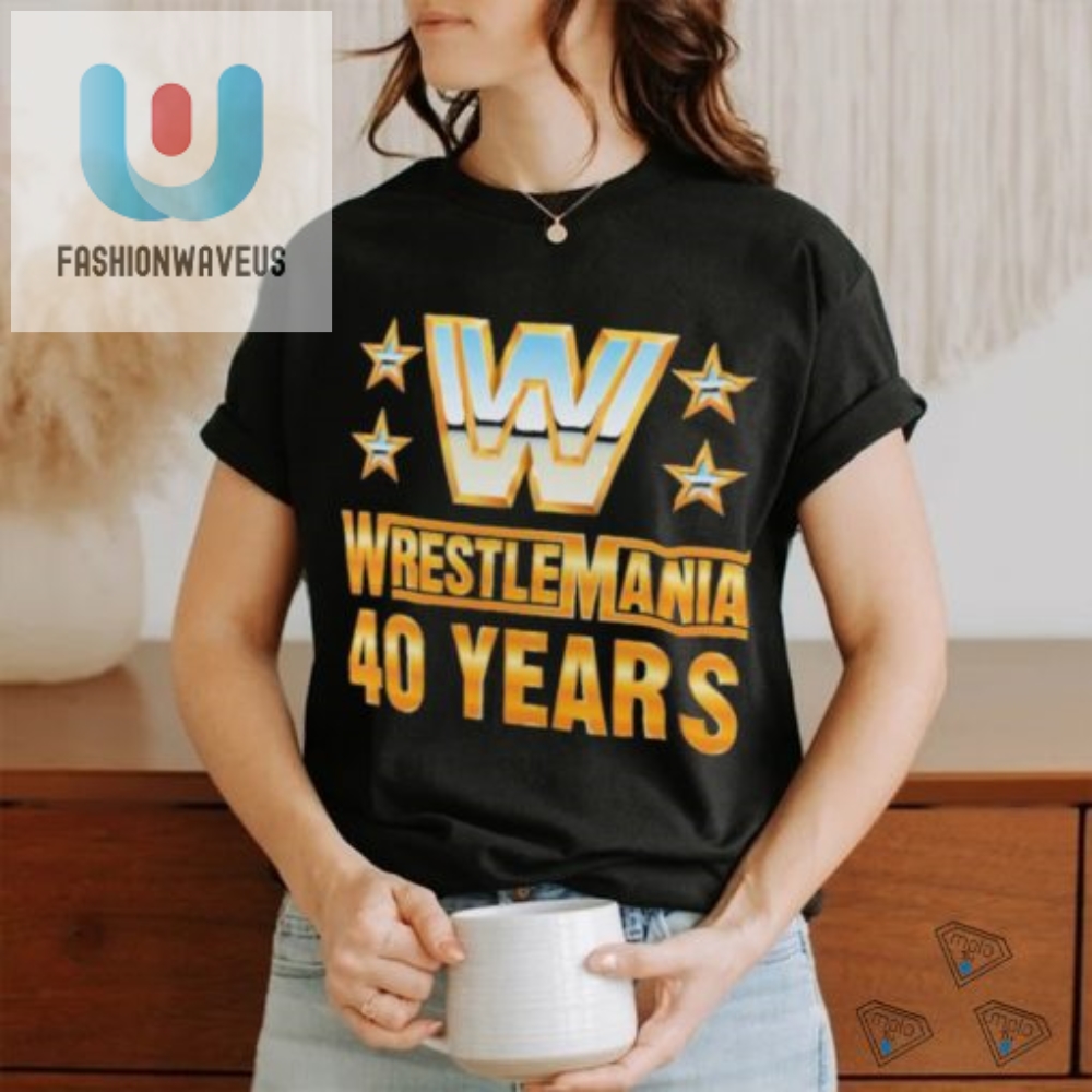 Official Wrestlemania 40 Over The Years T Shirt 