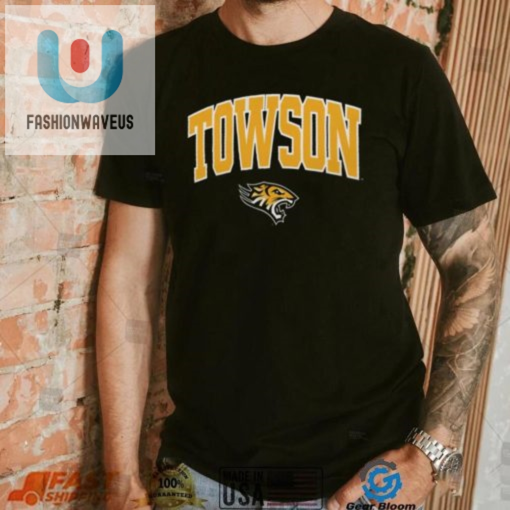 Colosseum Mens Towson Tigers Black T Shirt 