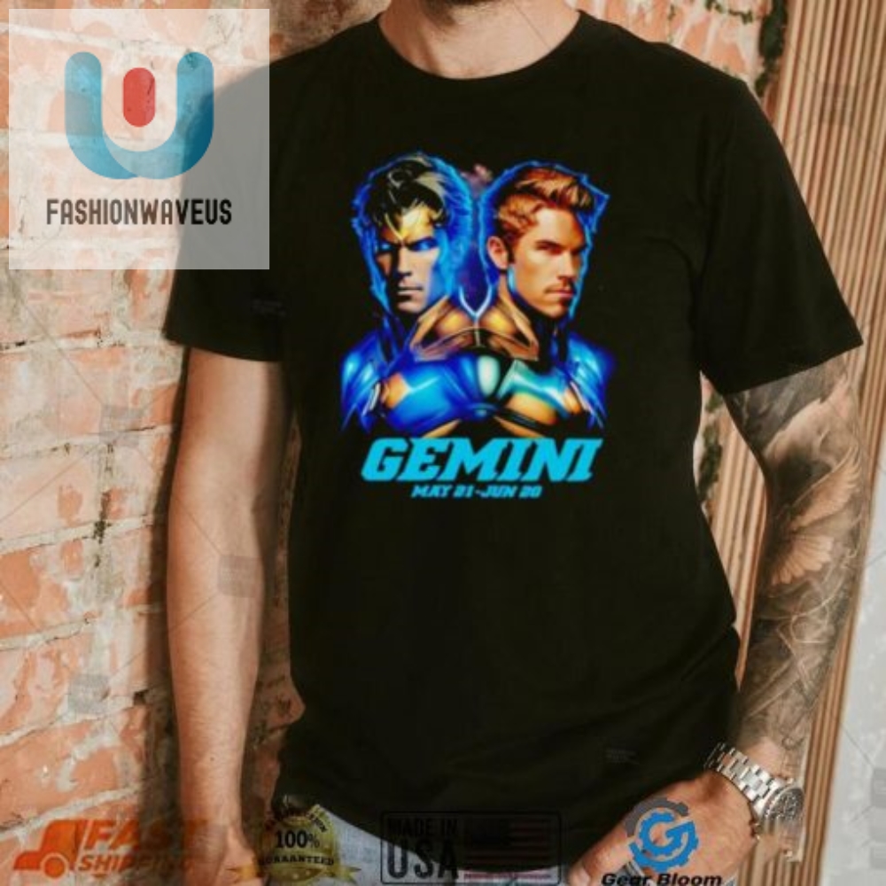 Gemini Starsign Superhero Shirt 
