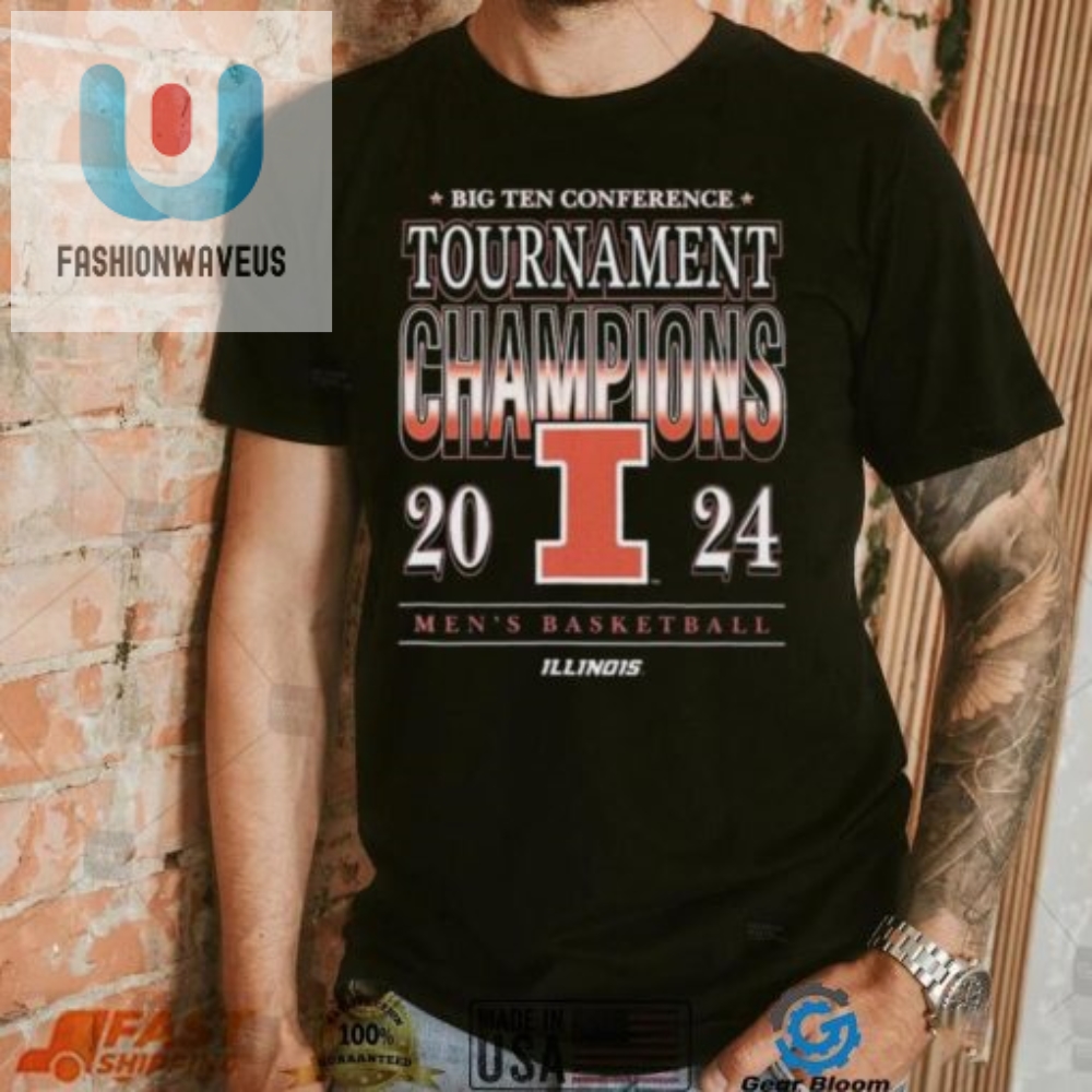Illinois Mbb 2024 Big 10 Conference Tournament Champions Shirt 