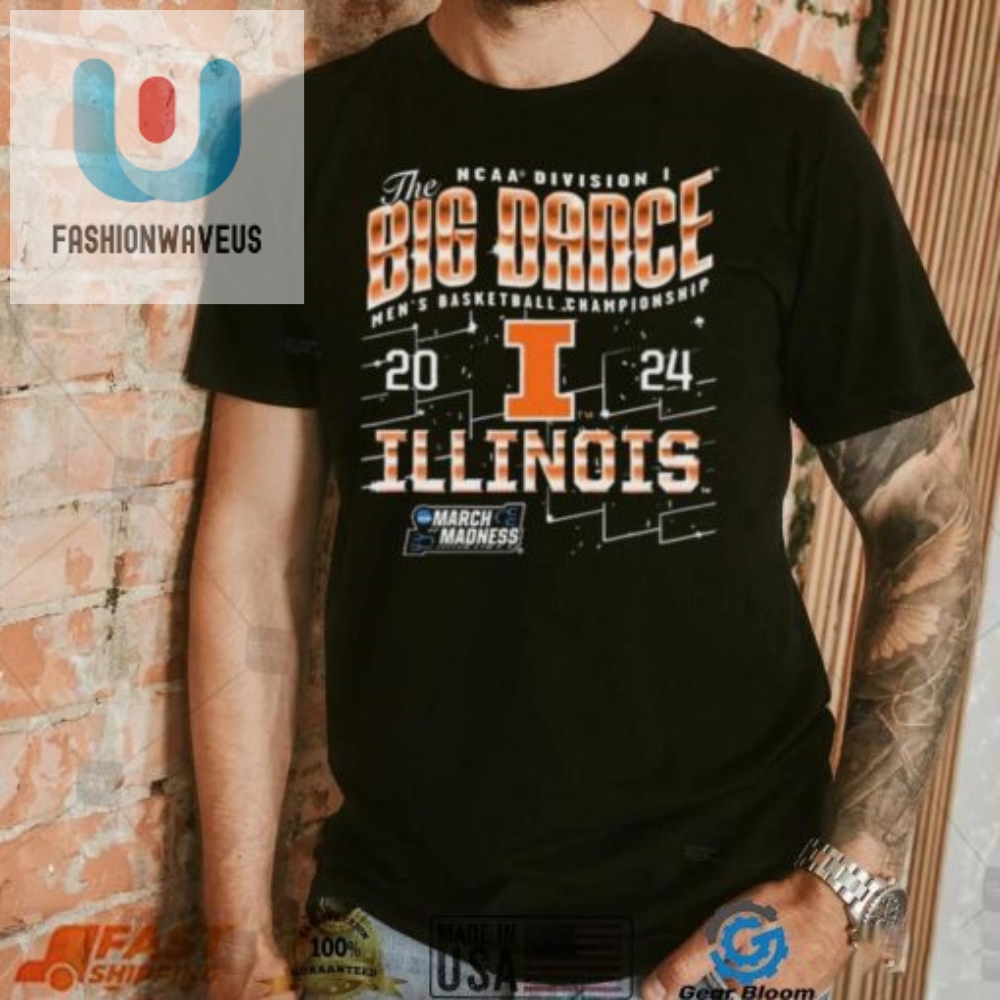 Illinois Fighting Illini The Big Dance Ncaa Division Mens Basketball Championship 2024 Shirt 