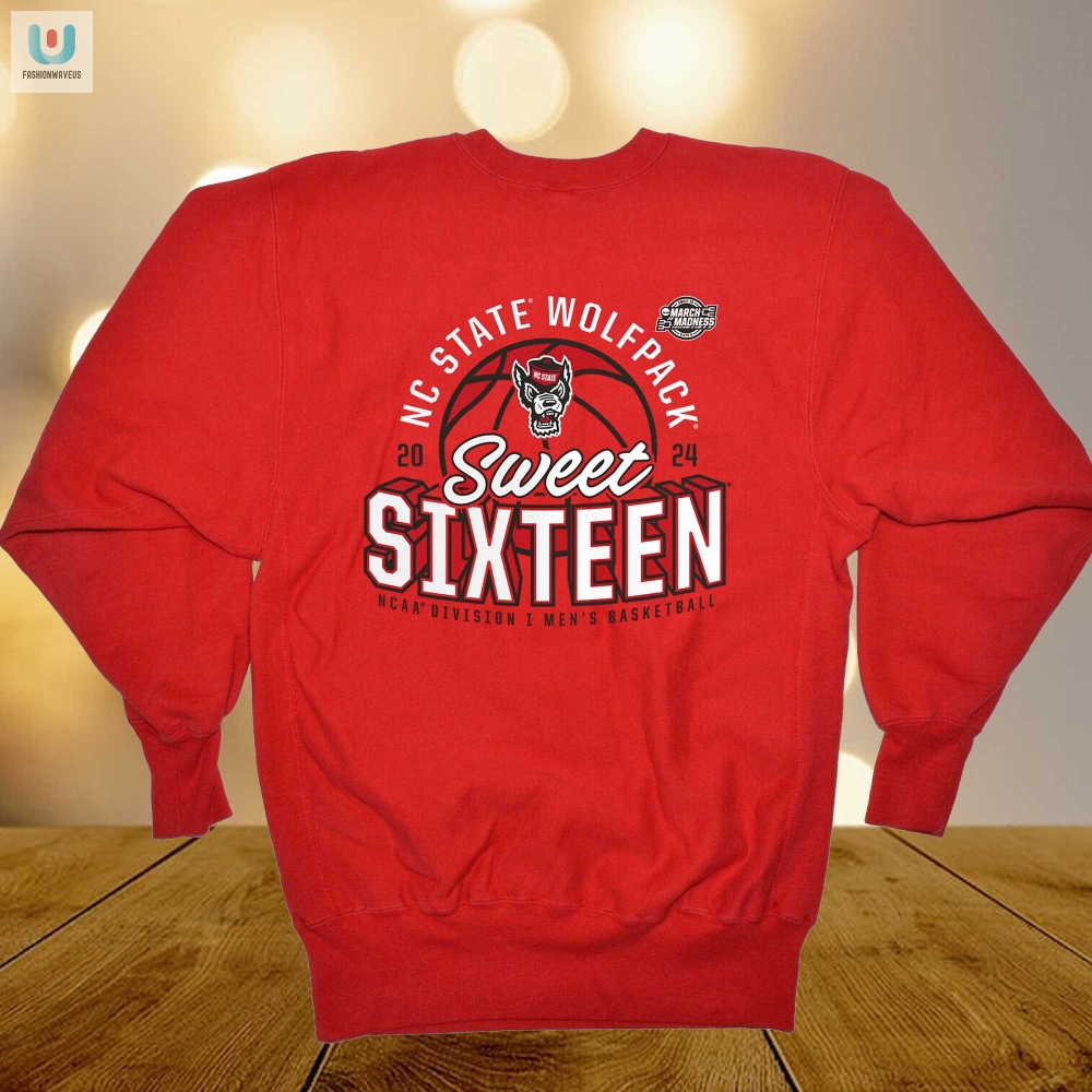 Nc State Wolfpack 2024 Ncaa March Madness Sweet Sixteen Defensive Stance Tshirt 
