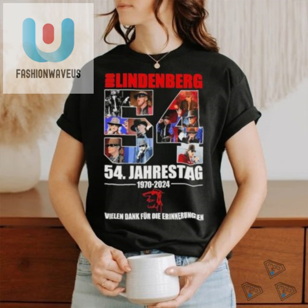 Awesome Udo Lindenberg 54. Jahrestag 1970 2024 Vielen Dank Fur Die Erinnerungen T Shirt 