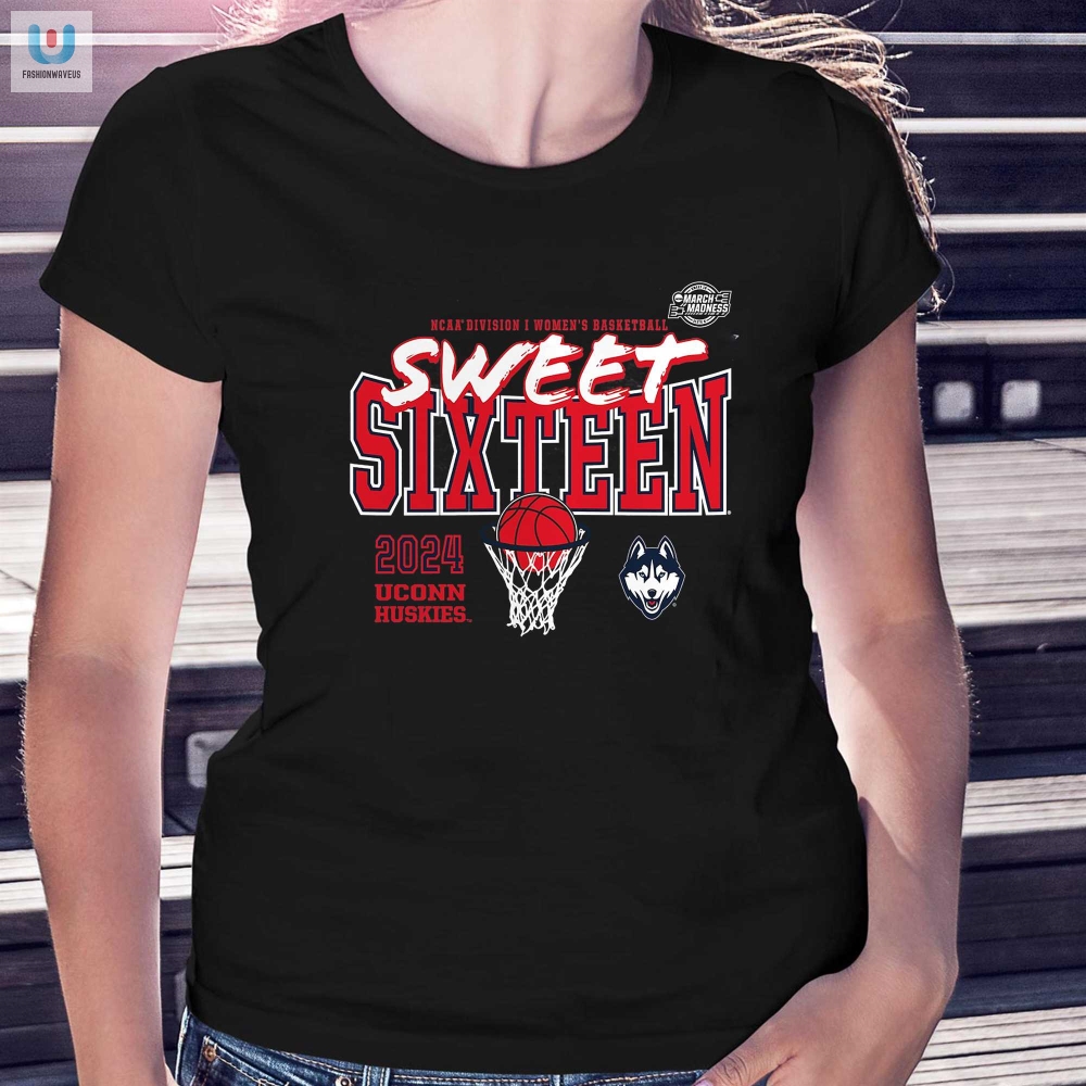 Uconn Huskies 2024 Ncaa Womens Basketball Tournament March Madness Sweet 16 Fast Break Tshirt 