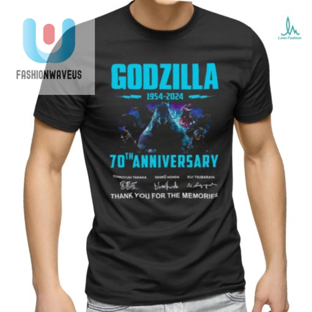 Godzilla 70Th Aniversary Thank You For The Memories T Shirt 