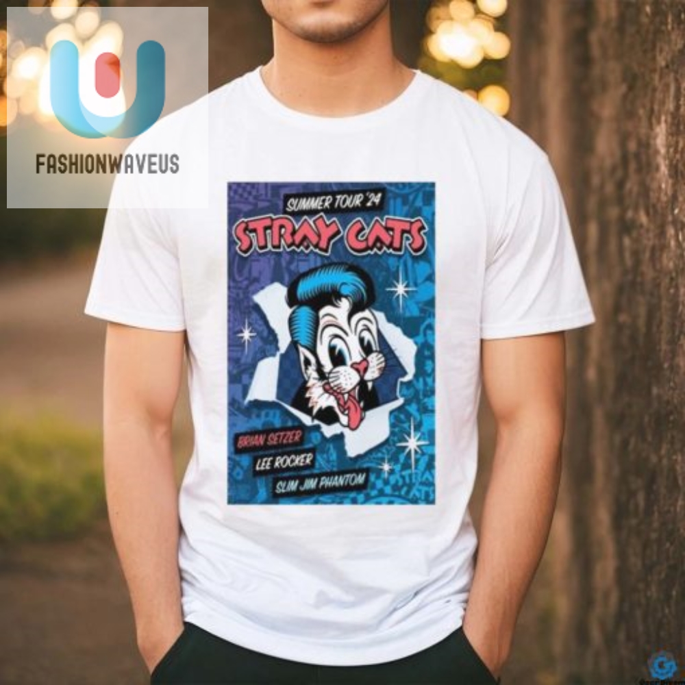 Stray Cat Band Summer 2024 Tour Poster Shirt 