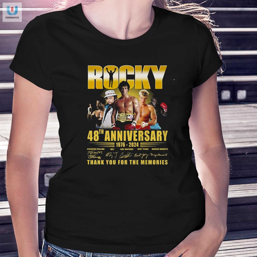 Rocky 48Th Anniversary 19762024 Thank You For The Memories Tshirt 