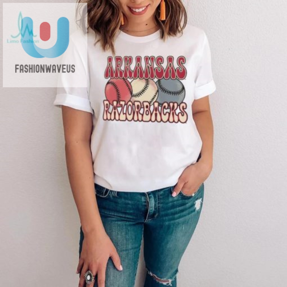 Arkansas Razorbacks Comfort Colors Baseball T Shirt 
