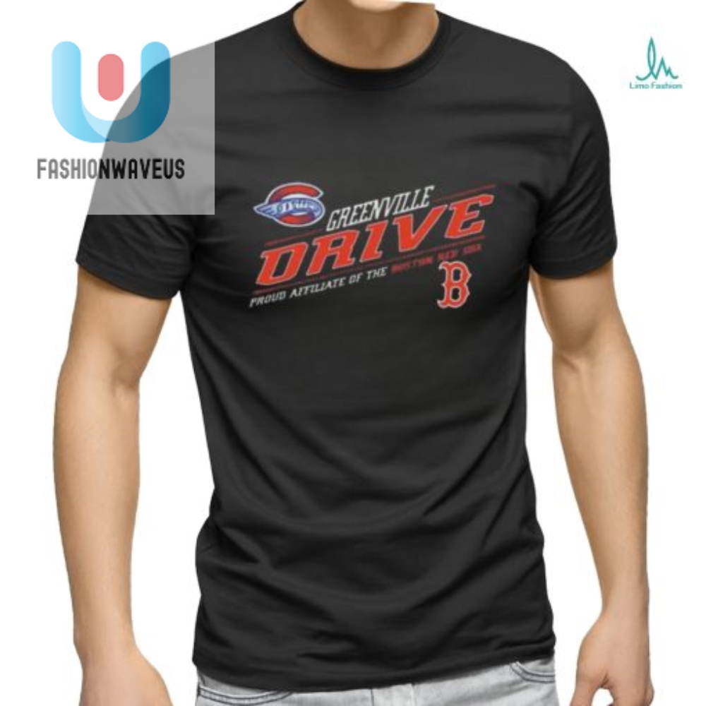 Official Greenville Drive Diagonal Affiliiate Boston Baseball T Shirt 