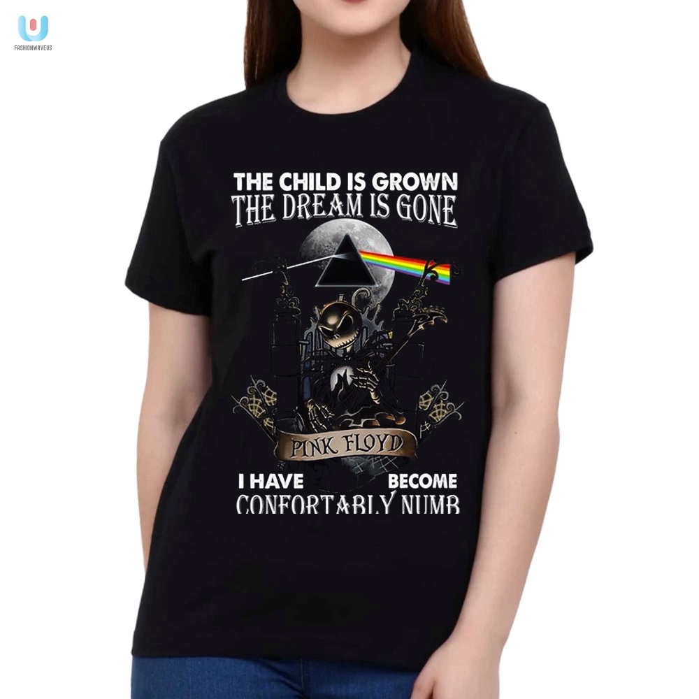 The Child Is Grown The Dream Is Gone I Have Become Confortably Numb Pink Floyd Tshirt 