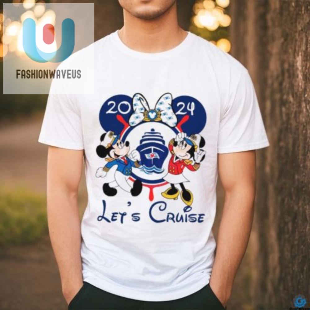 Disney Lets Cruise 2024 Mickey Minnie Captain Shirt fashionwaveus 1 4