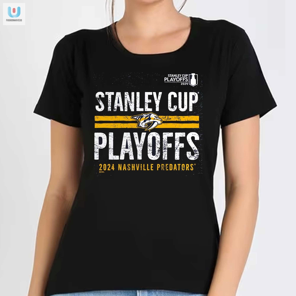 Nashville Predators 2024 Stanley Cup Playoffs Crossbar Tshirt 