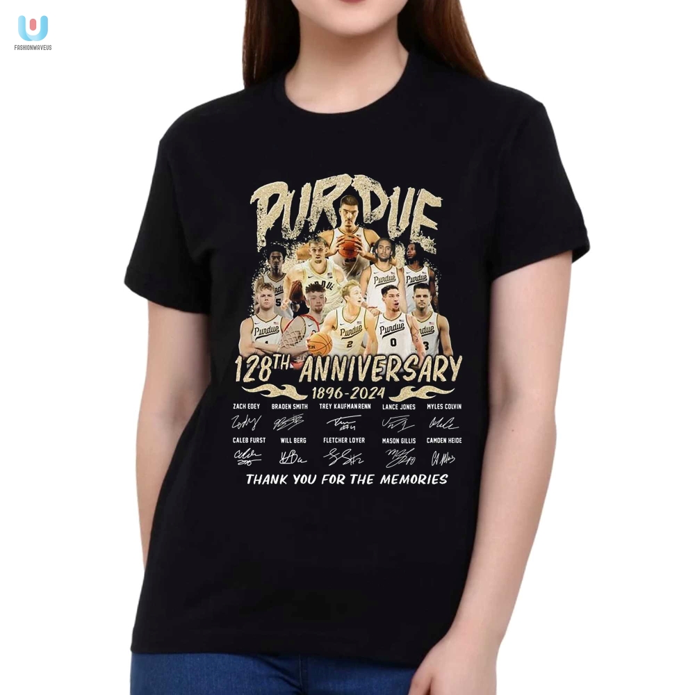 Purdue Boilermakers 128Th Anniversary 18962024 Thank You For The Memories Tshirt 