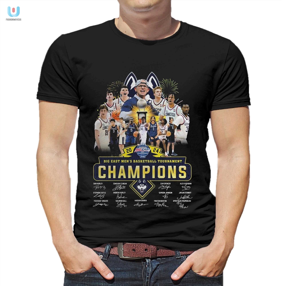 2024 Big East Mens Basketball Tournament Champions Uconn Huskies Tshirt fashionwaveus 1