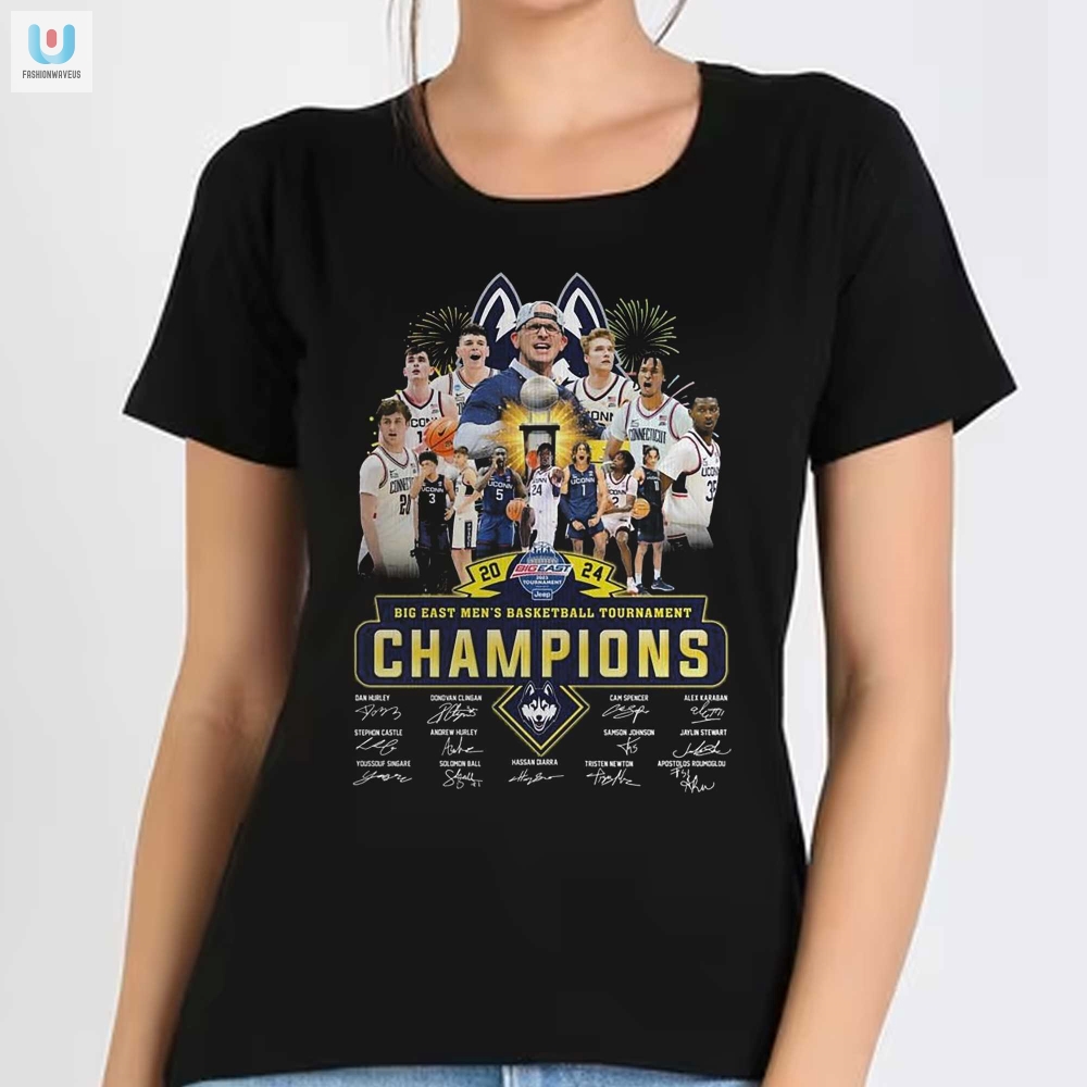 2024 Big East Mens Basketball Tournament Champions Uconn Huskies Tshirt 