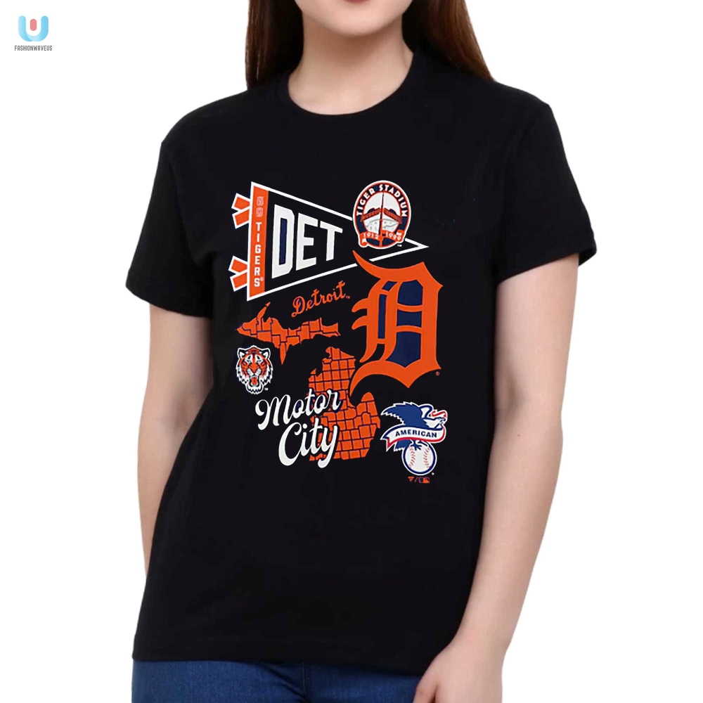 Detroit Tigers Fanatics Branded Split Zone Tshirt 