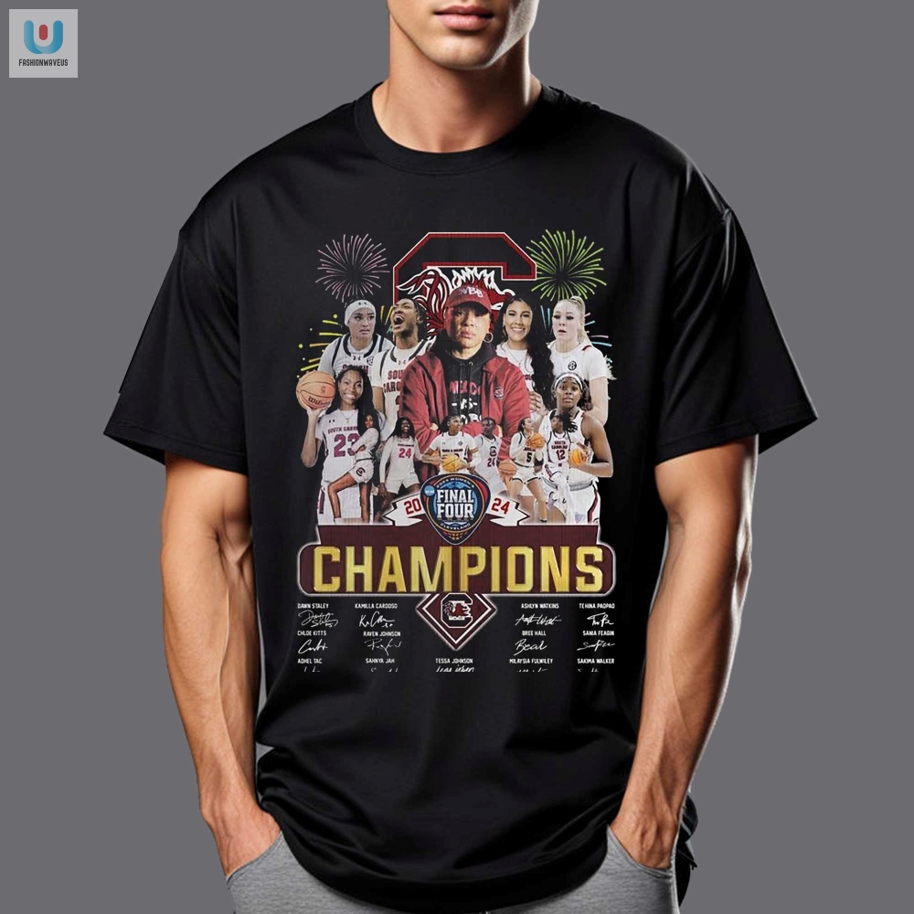 2024 Womens Final Four Champions South Carolina Gamecocks Tshirt fashionwaveus 1
