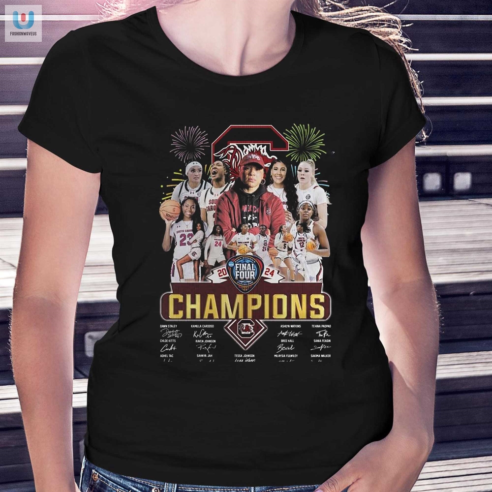 2024 Womens Final Four Champions South Carolina Gamecocks Tshirt 