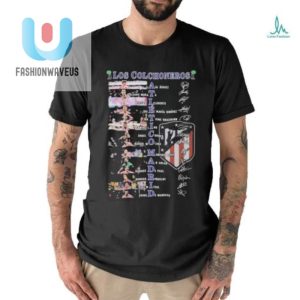 Los Colchoneros Atletico Madrid Signatures T Shirt fashionwaveus 1 2