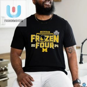 Michigan Wolverines 2024 Mens Frozen Four Hockey Shirt fashionwaveus 1 1