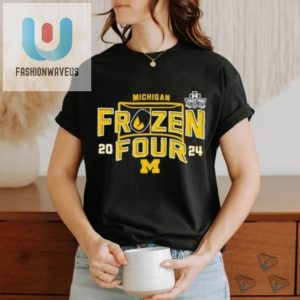 Michigan Wolverines 2024 Mens Frozen Four Hockey Shirt fashionwaveus 1 3