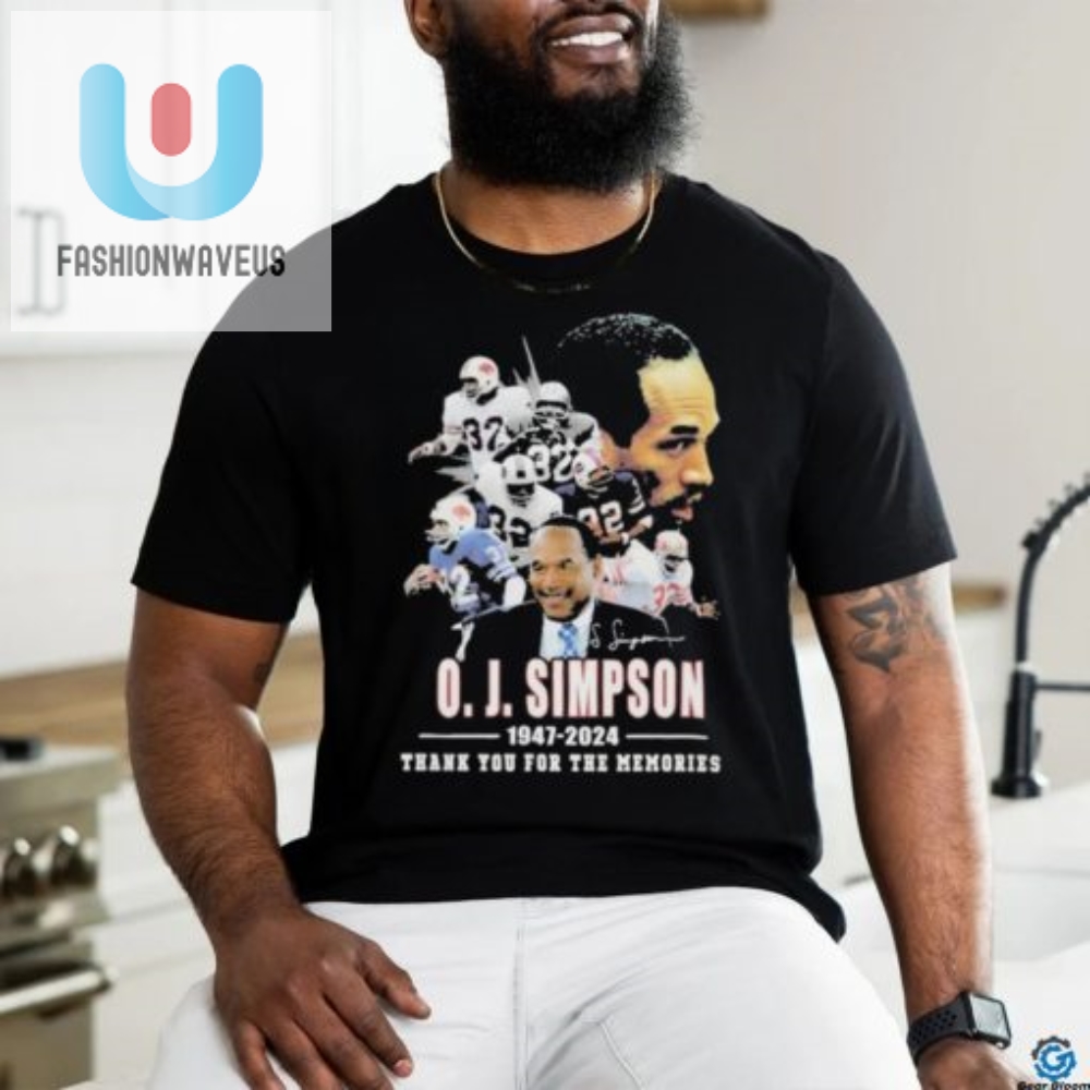 77 Years Of 1947 2024 O. J. Simpson Thank You For The Memories T Shirt 