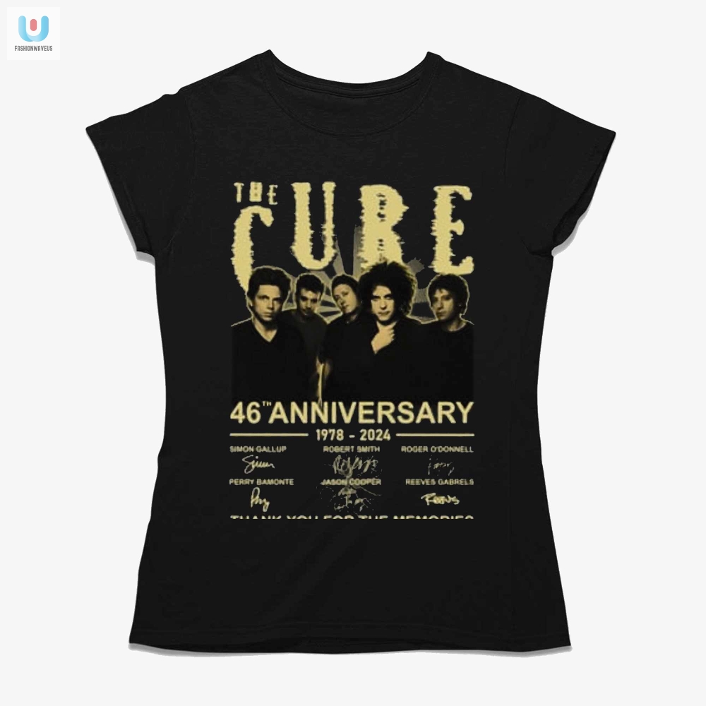 The Cure 46Th Anniversary 19782024 Thank You For The Memories Tshirt 