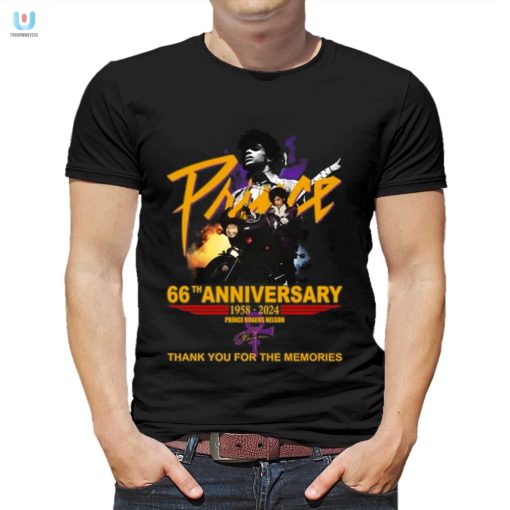 66Th Anniversary 19582024 Prince Rogers Nelson Thank You For The Memories Tshirt fashionwaveus 1 4