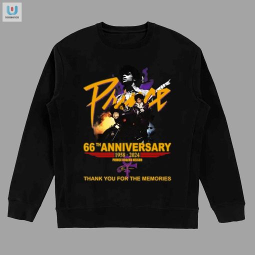 66Th Anniversary 19582024 Prince Rogers Nelson Thank You For The Memories Tshirt fashionwaveus 1 7