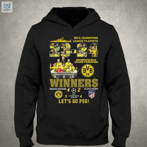 Uefa Champions League Playoffs Winners Borussia Dortmund 4 2 Atletico Madrid Lets Go Psg Tshirt fashionwaveus 1 2