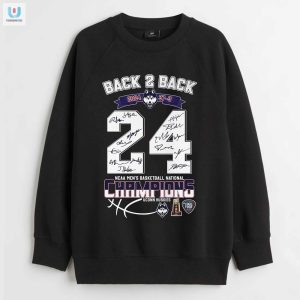 Uconn Huskies Back 2 Back 2024 National Champions T Shirt fashionwaveus 1 3