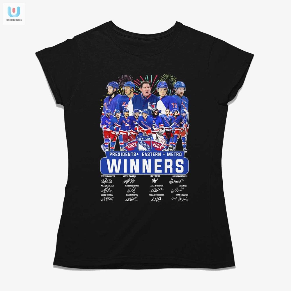 New York Rangers Presidents Eastern Metro Winners 2024 Tshirt 