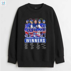 New York Rangers Presidents Eastern Metro Winners 2024 Tshirt fashionwaveus 1 3