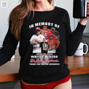 In Memory Of April 15 2024 Whitey Herzog St Louis Cardinals Thank You For The Memories Tshirt fashionwaveus 1 1